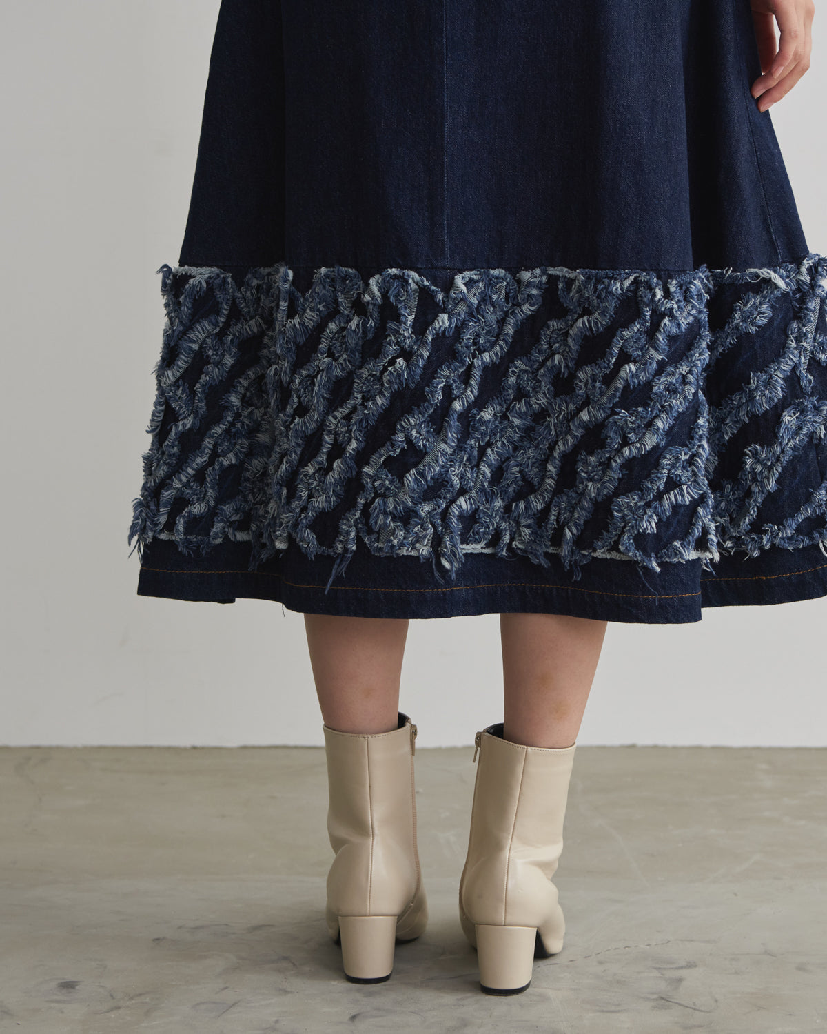 denim tape skirt