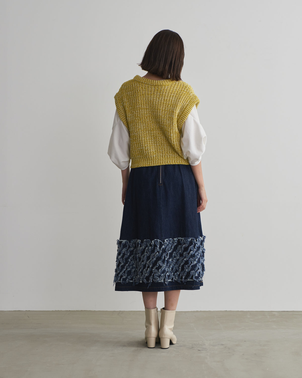 denim tape skirt
