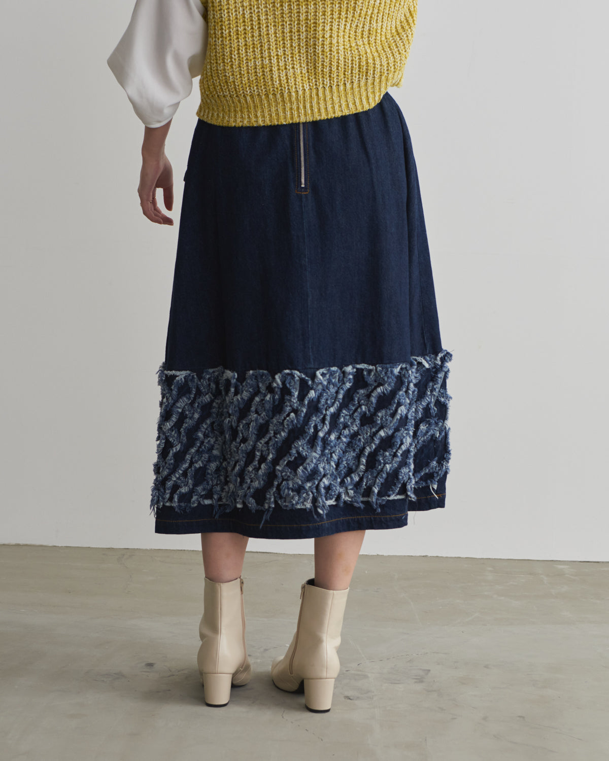 denim tape skirt
