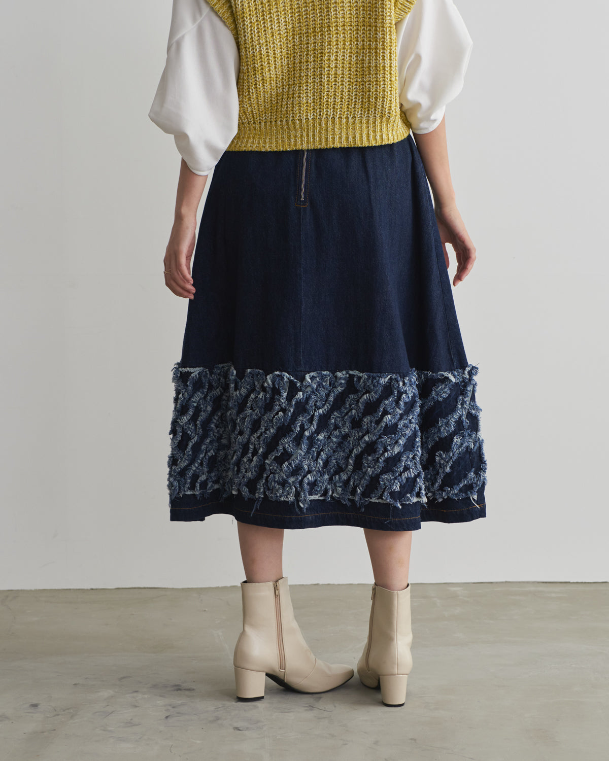 denim tape skirt