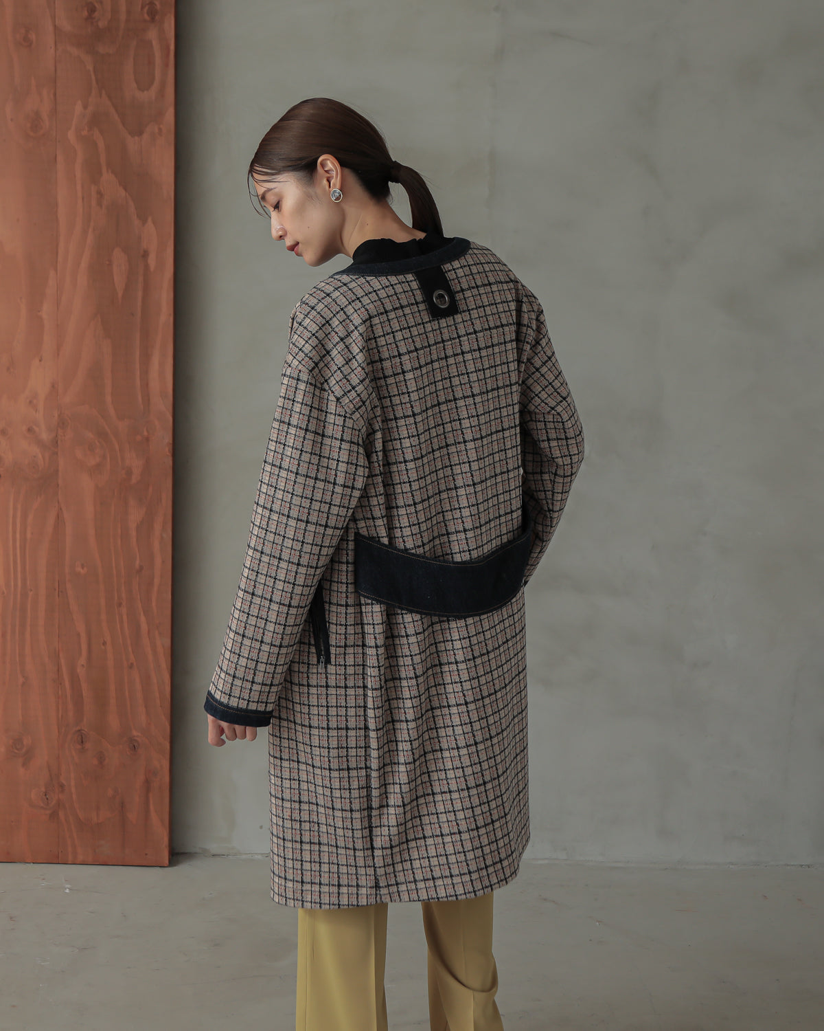 plaid coat