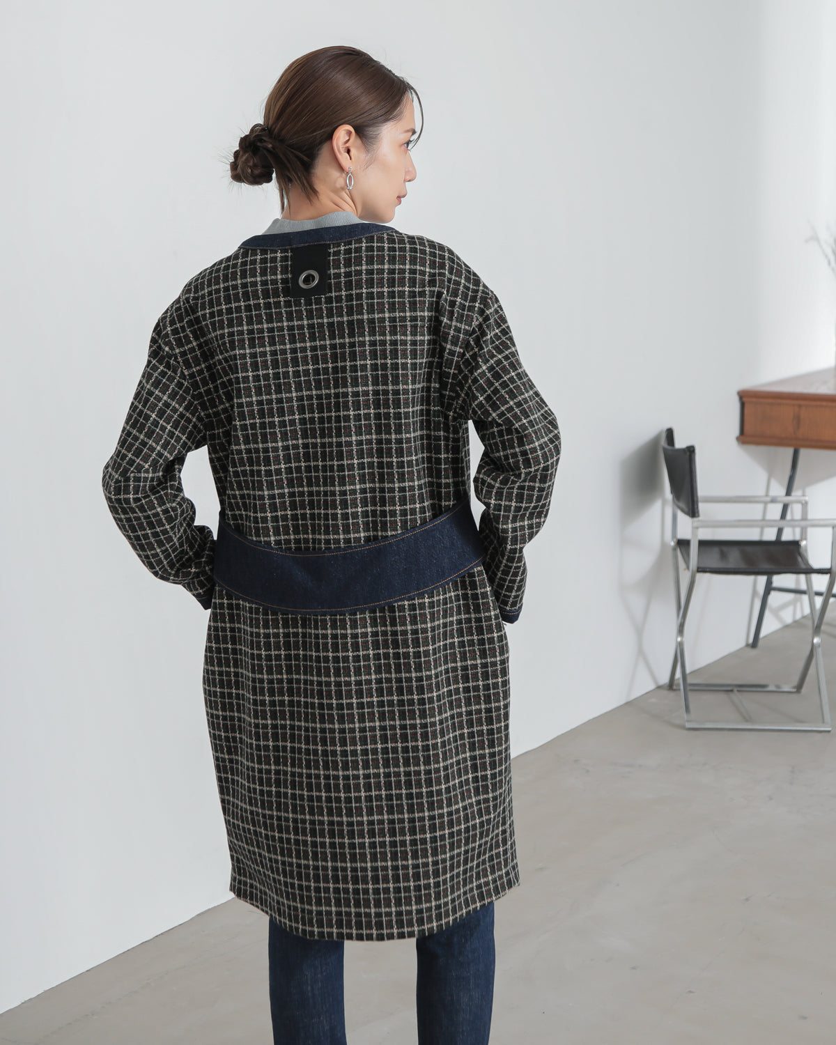 plaid coat