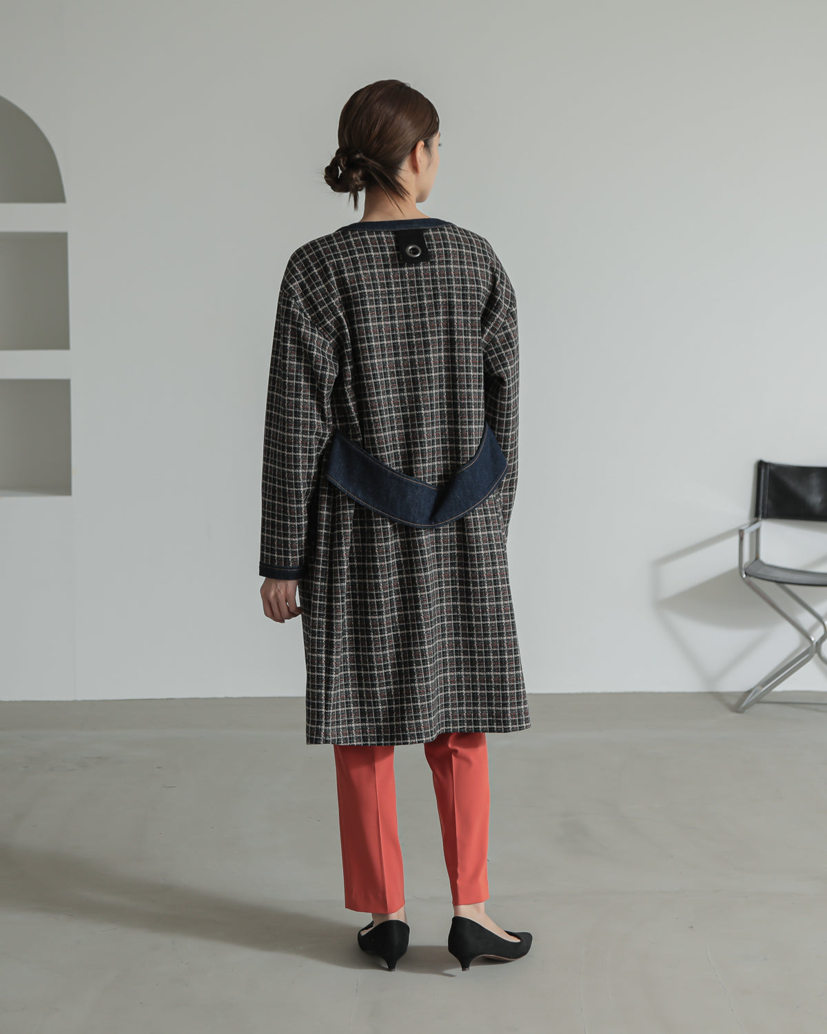 plaid coat