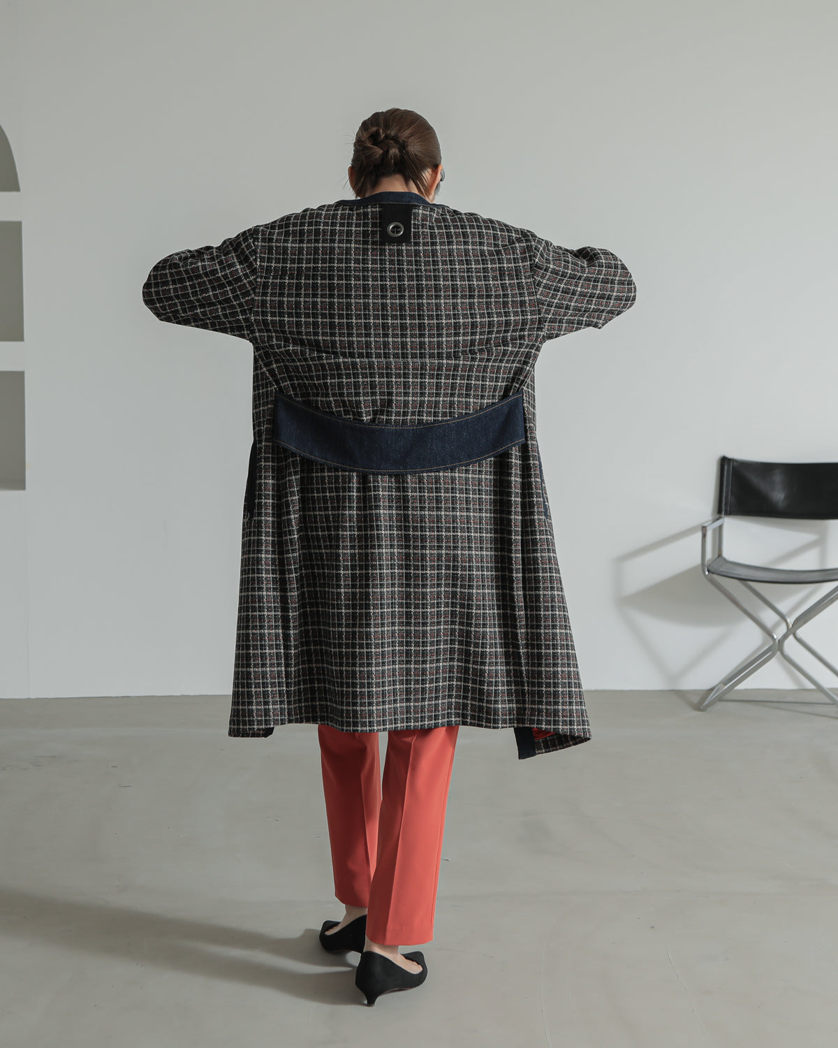 plaid coat