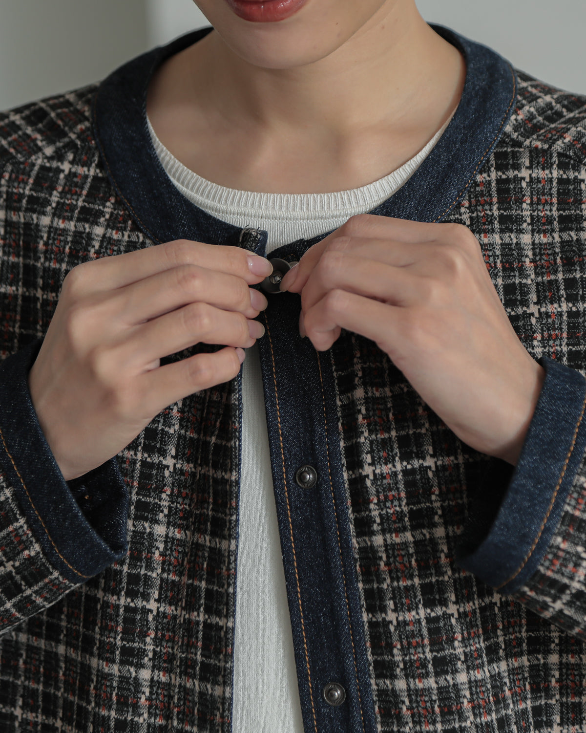 plaid coat