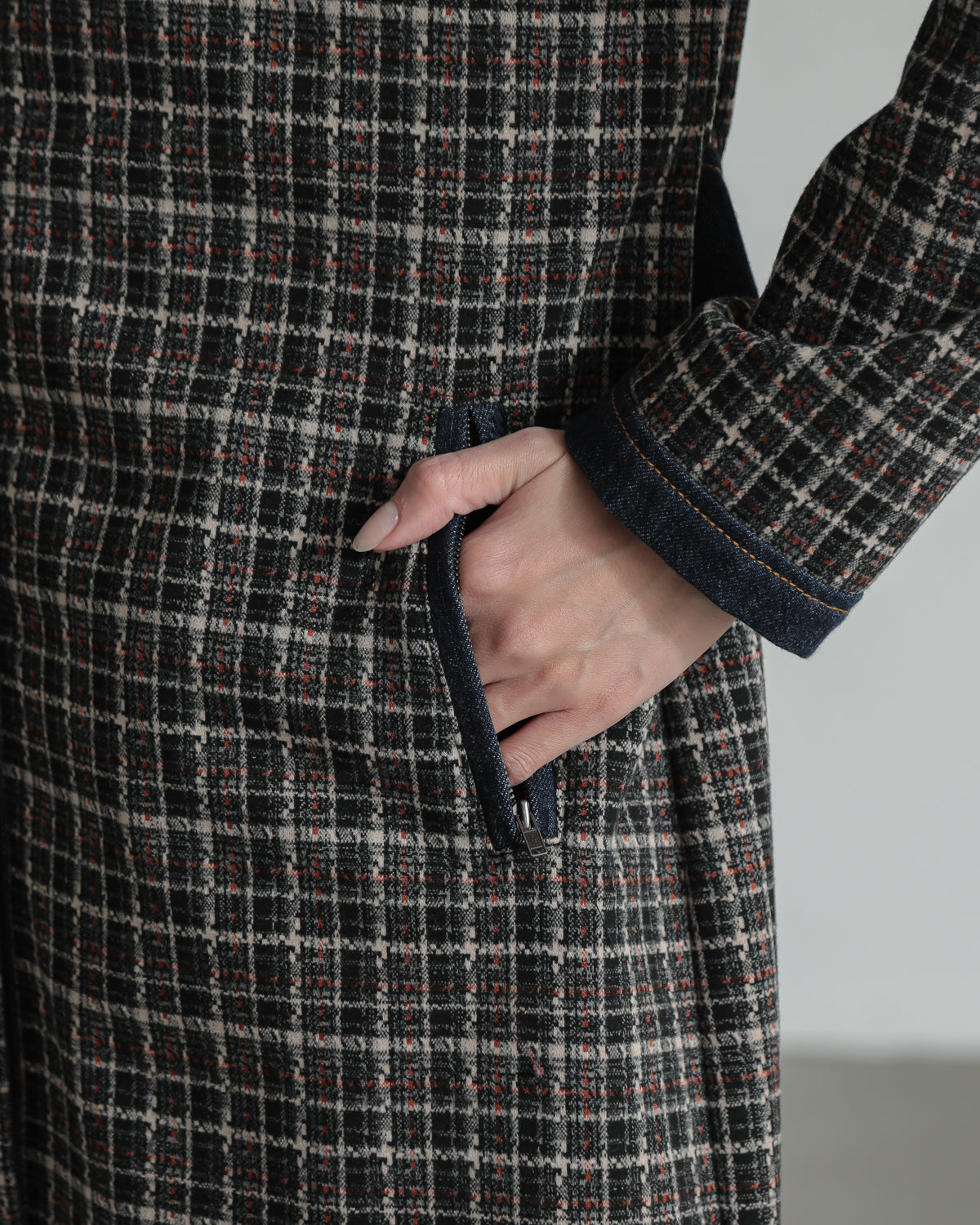 plaid coat