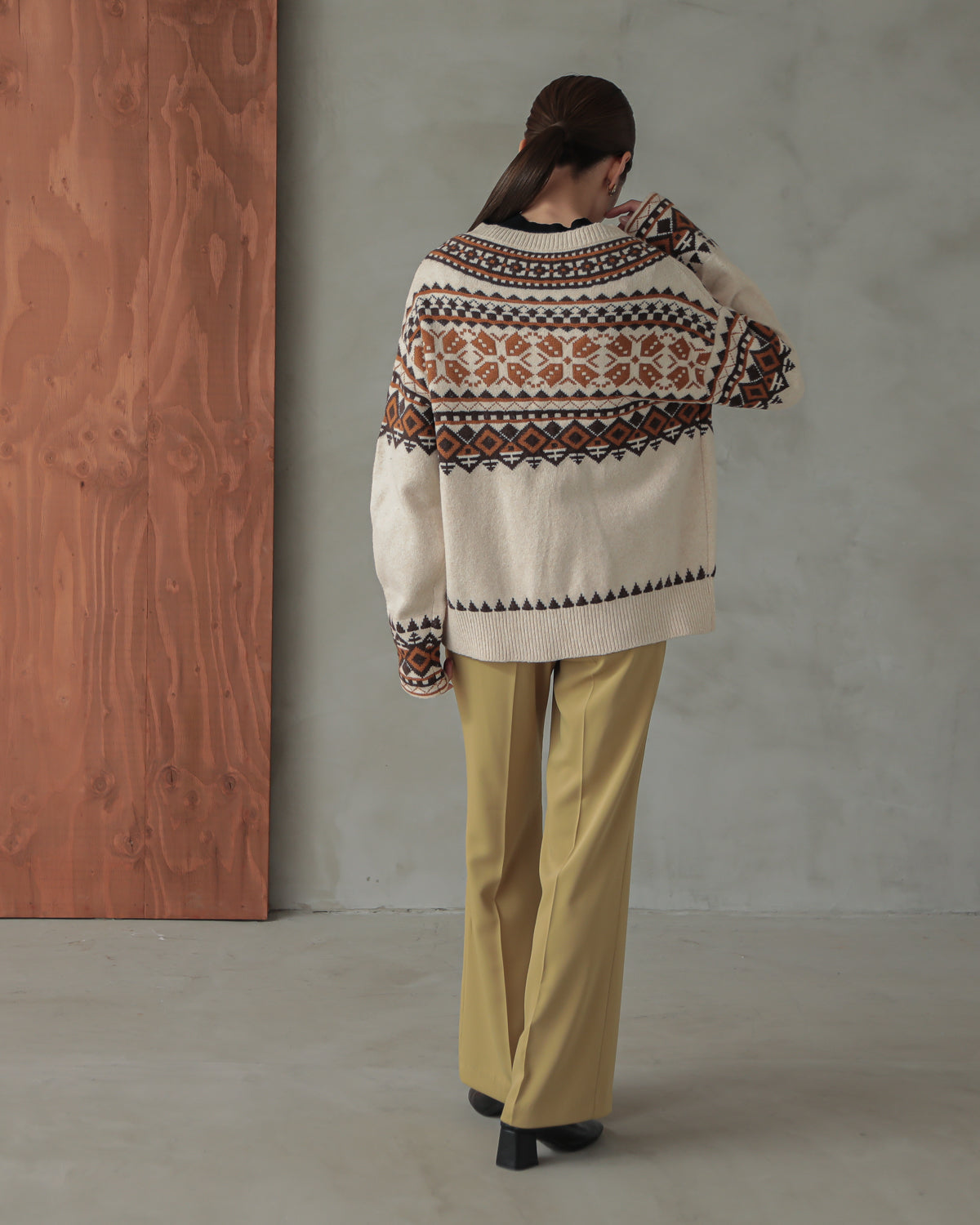 tyrolean knit cardigan