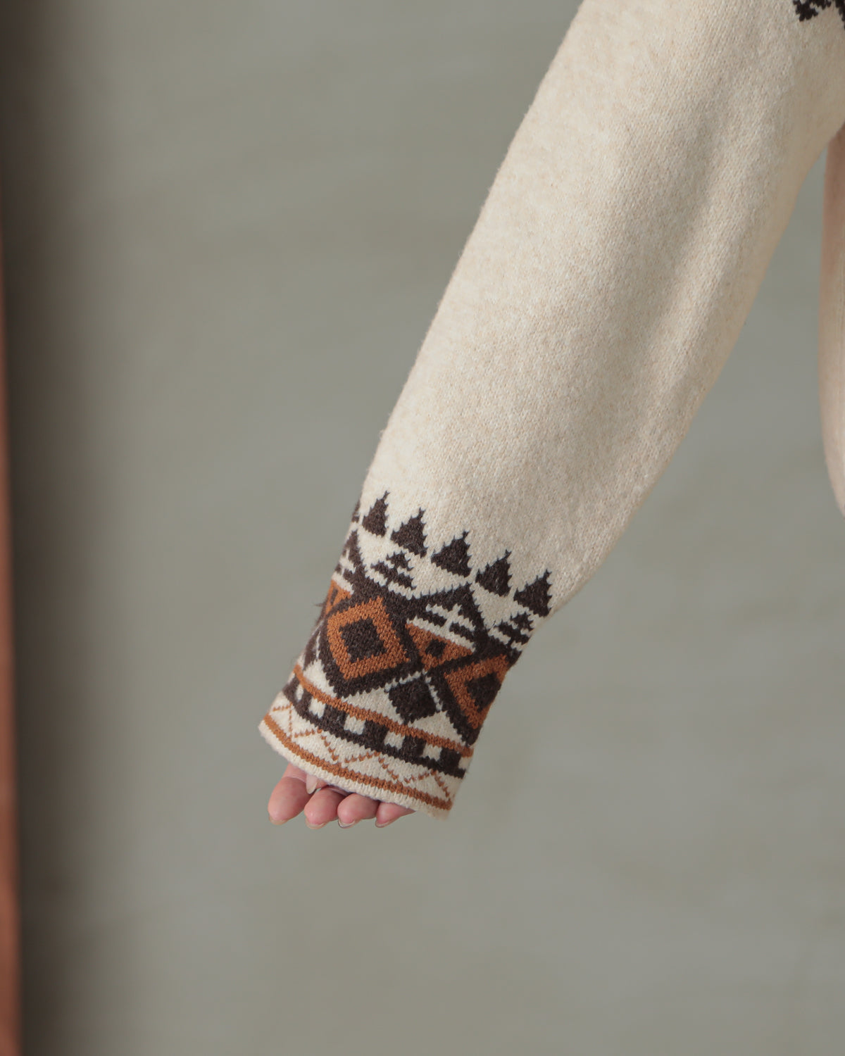 tyrolean knit cardigan