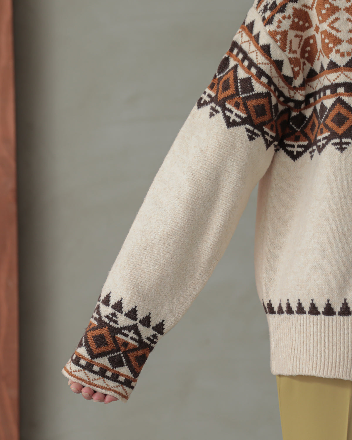 tyrolean knit cardigan