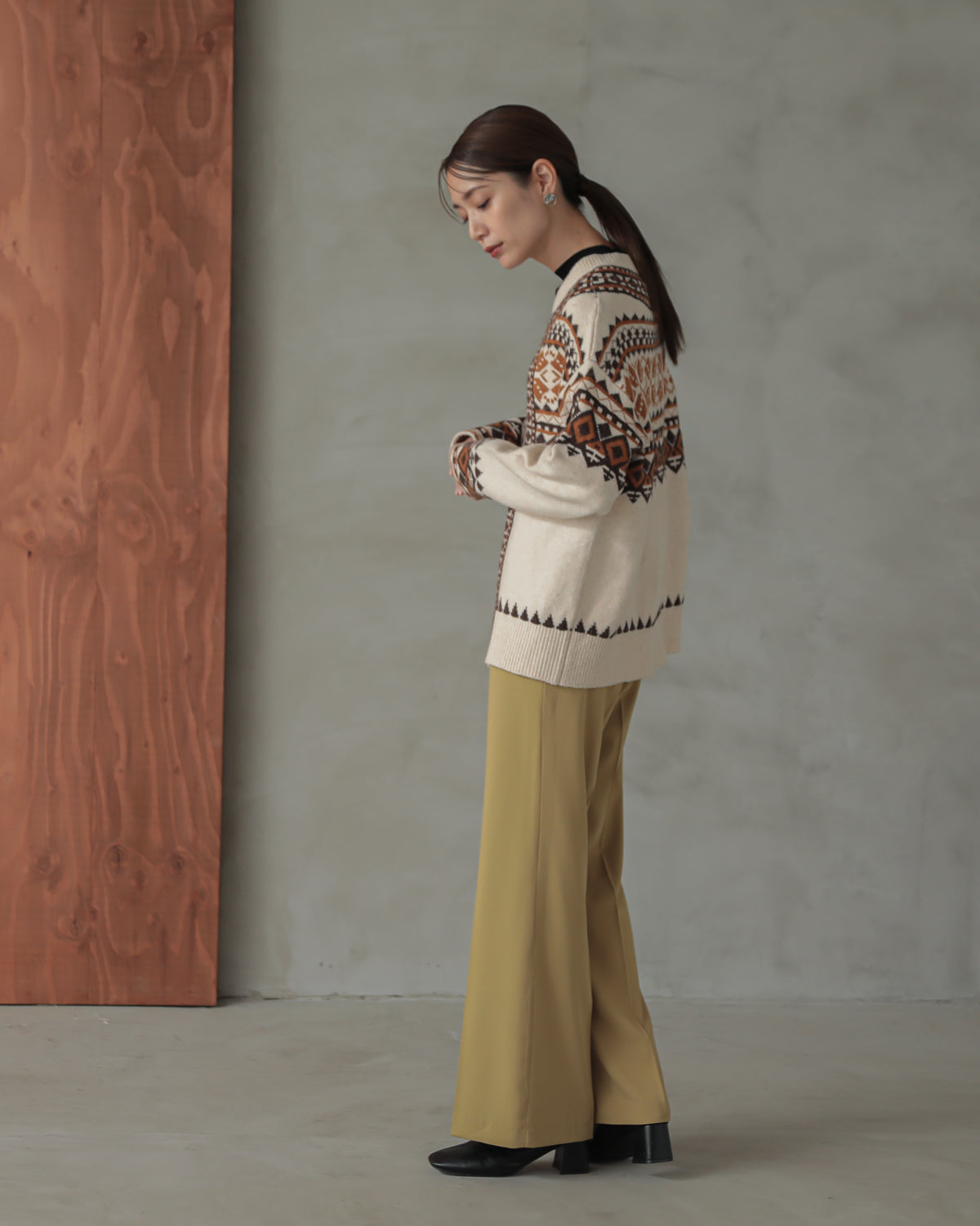 tyrolean knit cardigan
