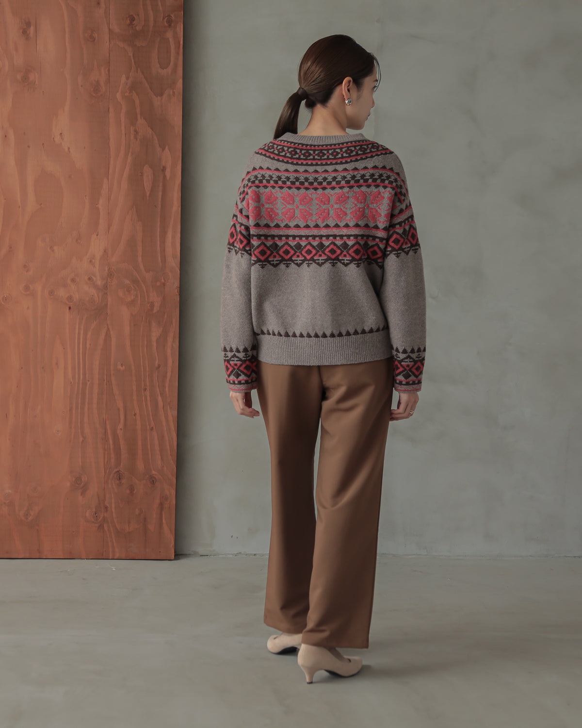 tyrolean knit cardigan