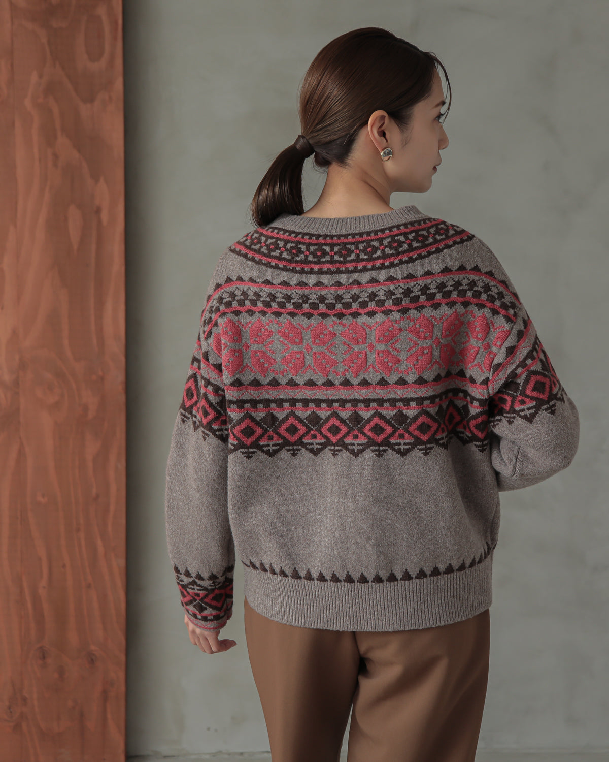 tyrolean knit cardigan