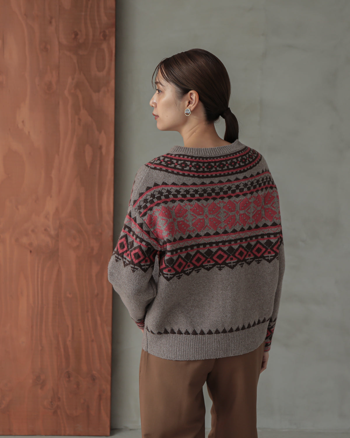 tyrolean knit cardigan
