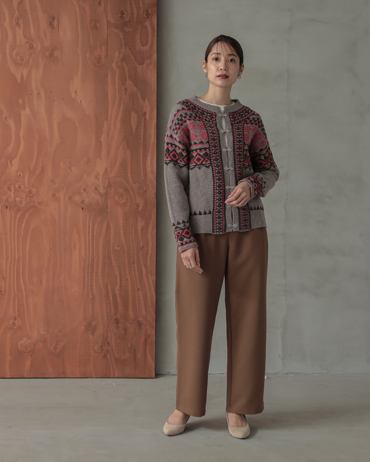 tyrolean knit cardigan