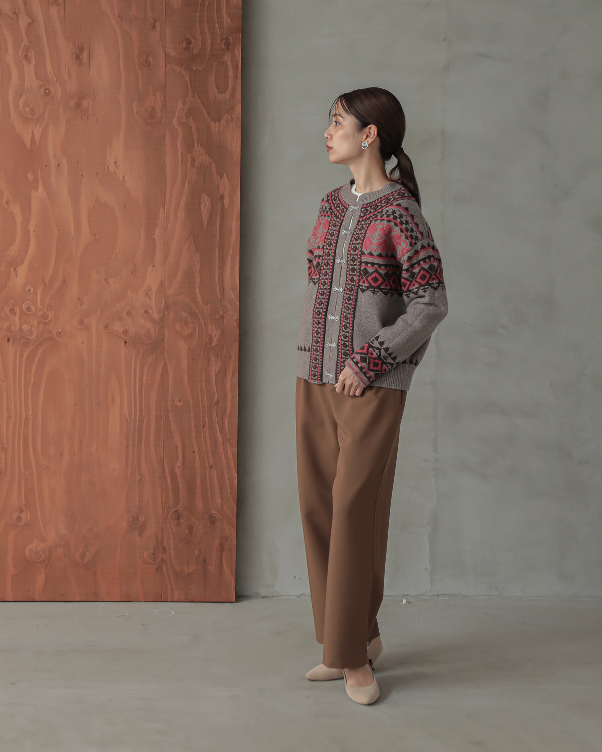 tyrolean knit cardigan