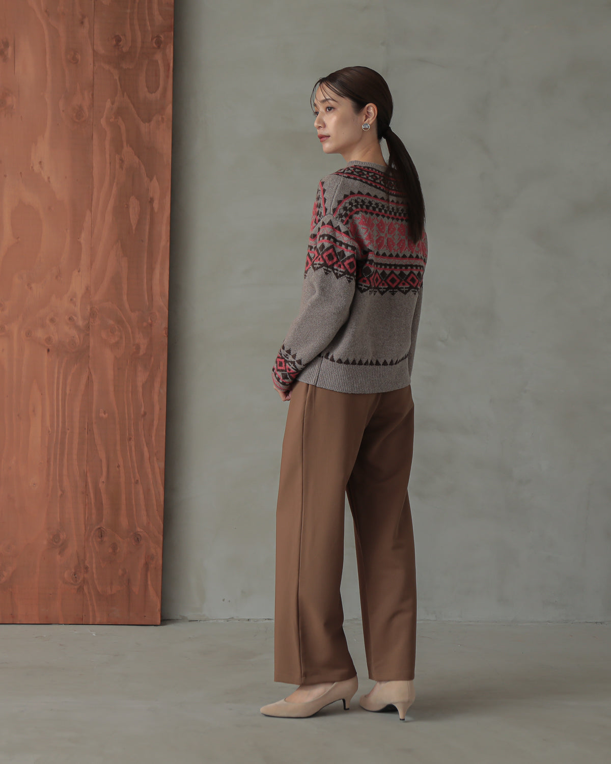 tyrolean knit cardigan