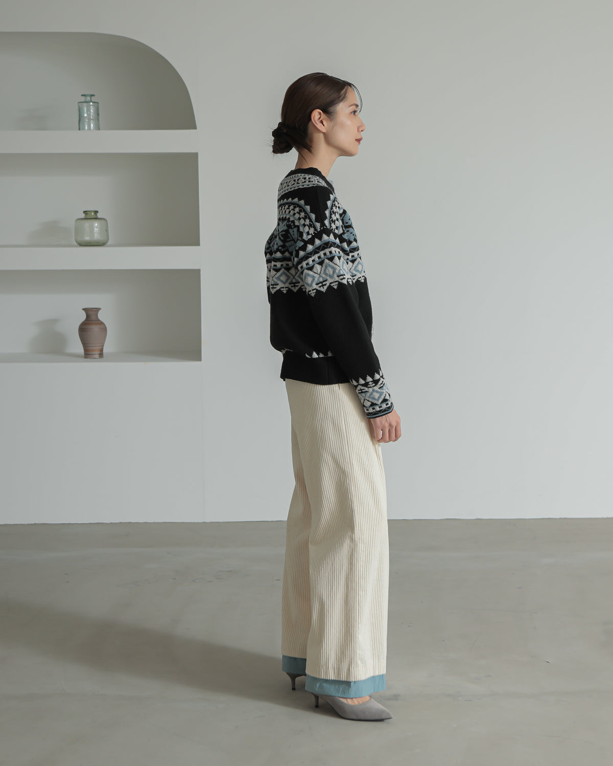 tyrolean knit cardigan
