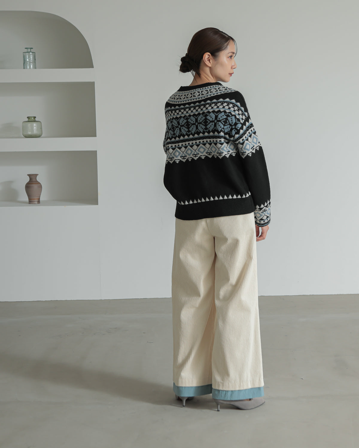 tyrolean knit cardigan