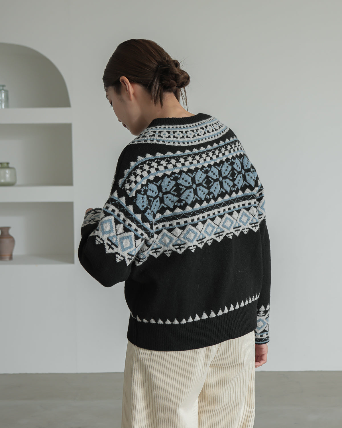 tyrolean knit cardigan