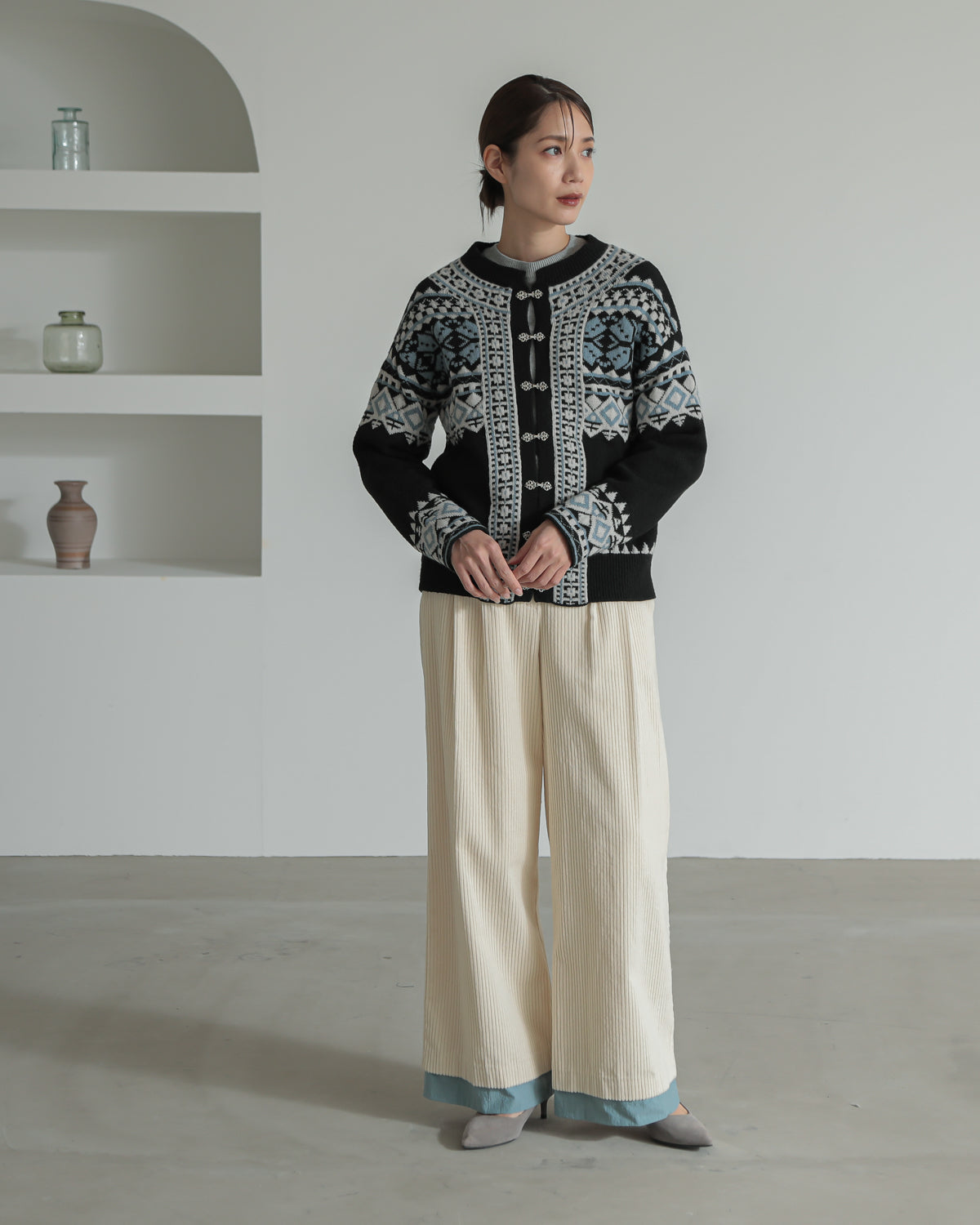tyrolean knit cardigan
