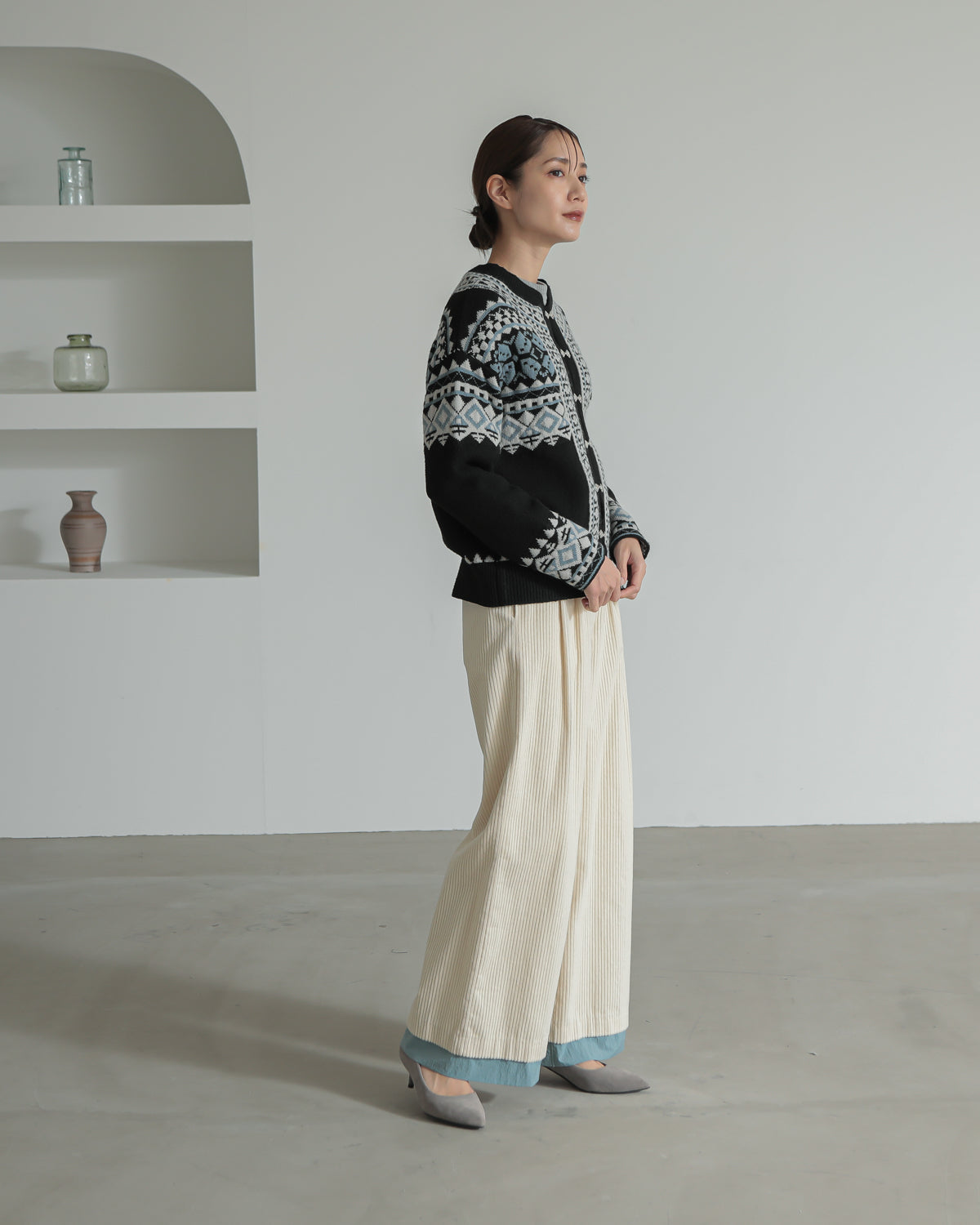 tyrolean knit cardigan