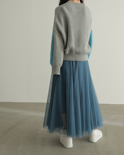 sleeve color scheme Kanoko pullover