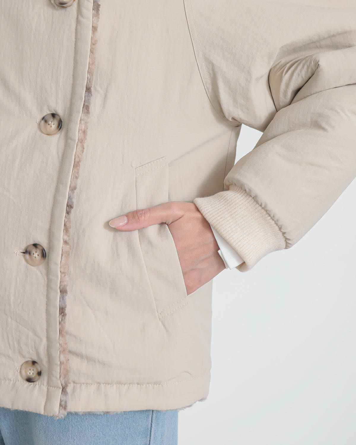 reversible padded jacket