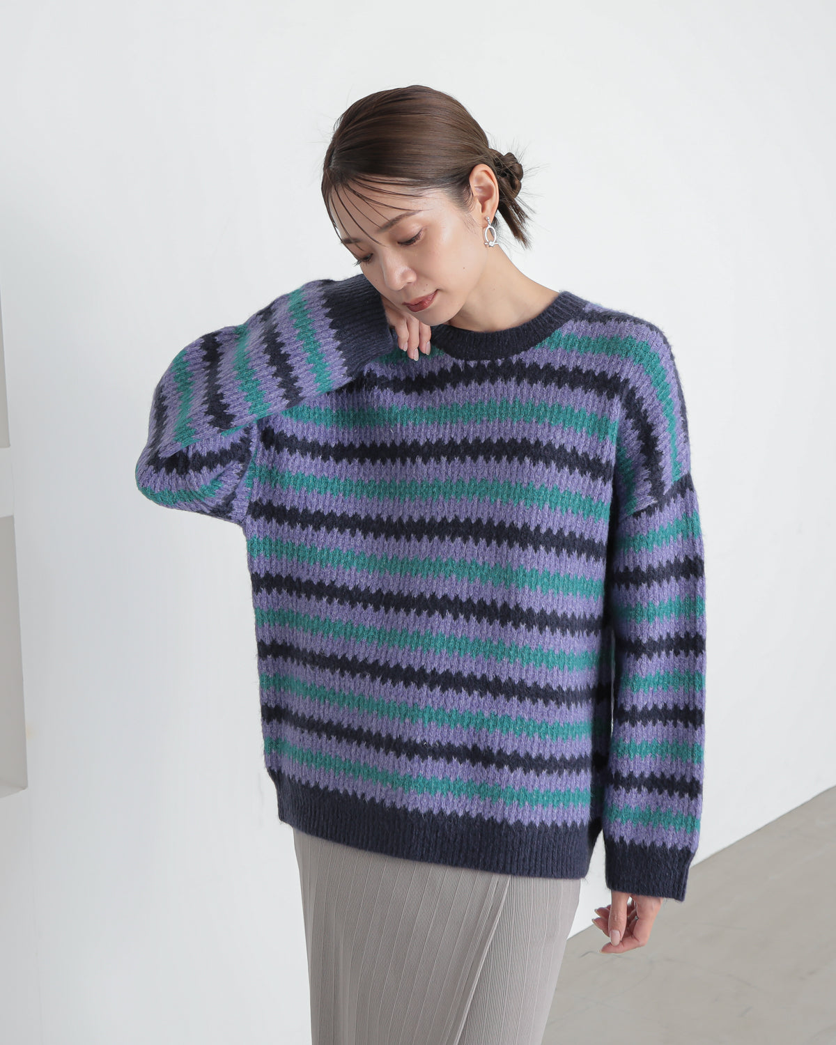 gizagiza　border knit