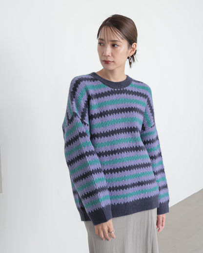 gizagiza　border knit