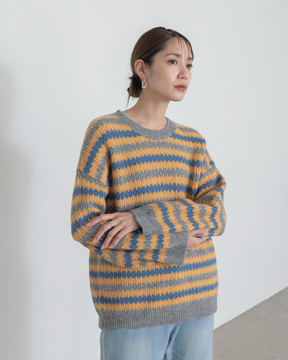 gizagiza　border knit