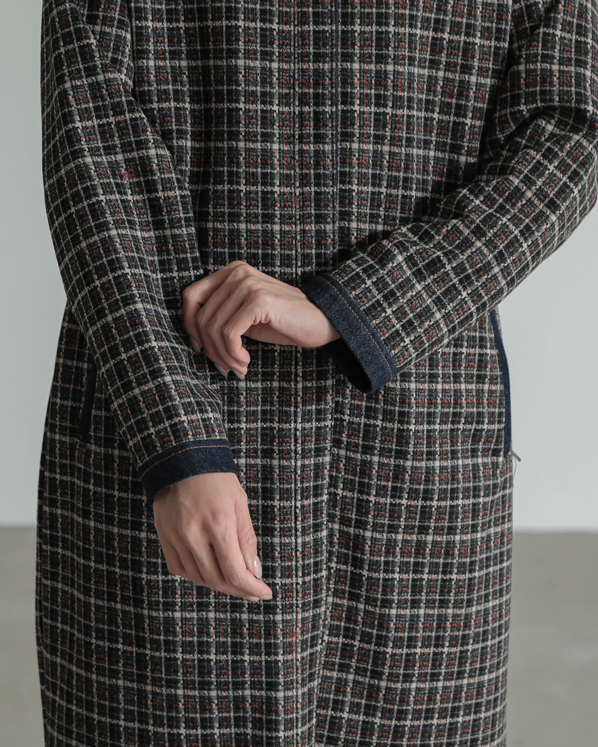 plaid coat