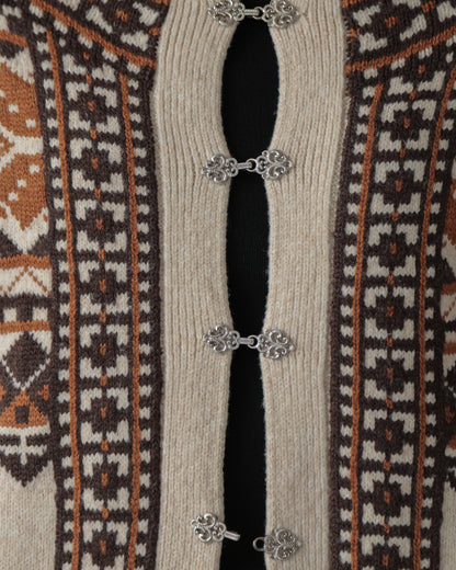 tyrolean knit cardigan