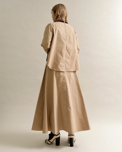 異素材組み合わせブラウス