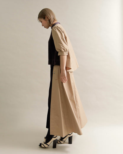 異素材組み合わせスカート