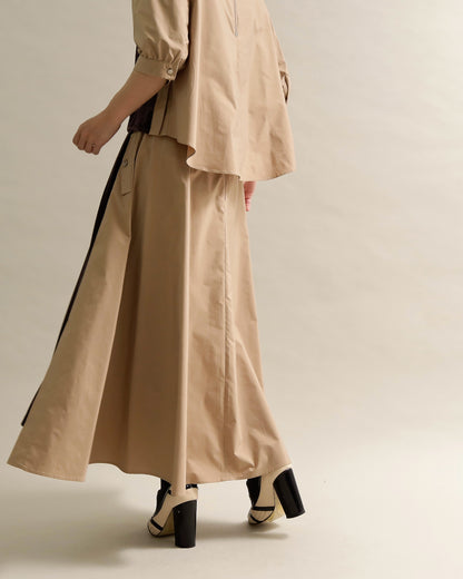 異素材組み合わせスカート