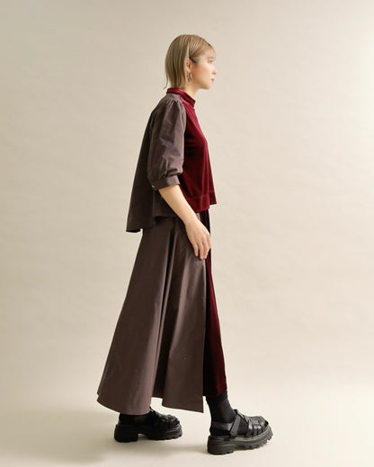 異素材組み合わせスカート