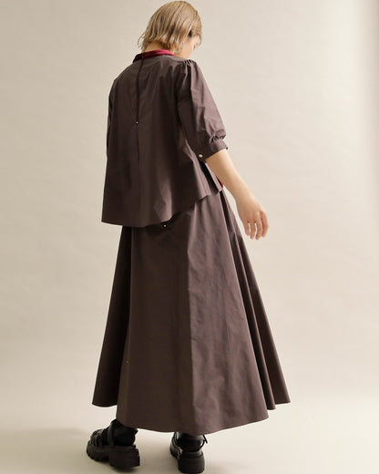 異素材組み合わせスカート