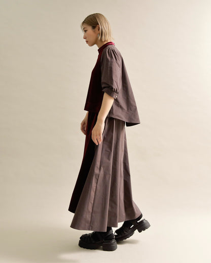 異素材組み合わせスカート