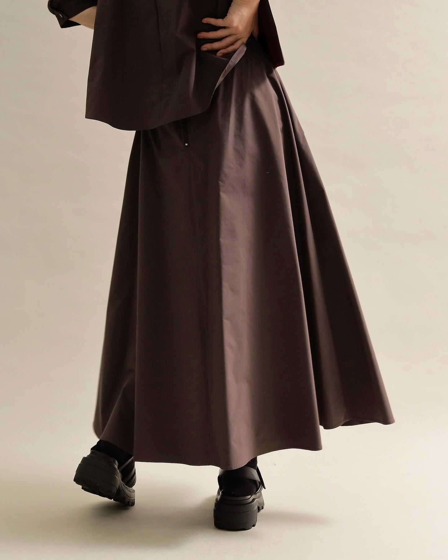 異素材組み合わせスカート