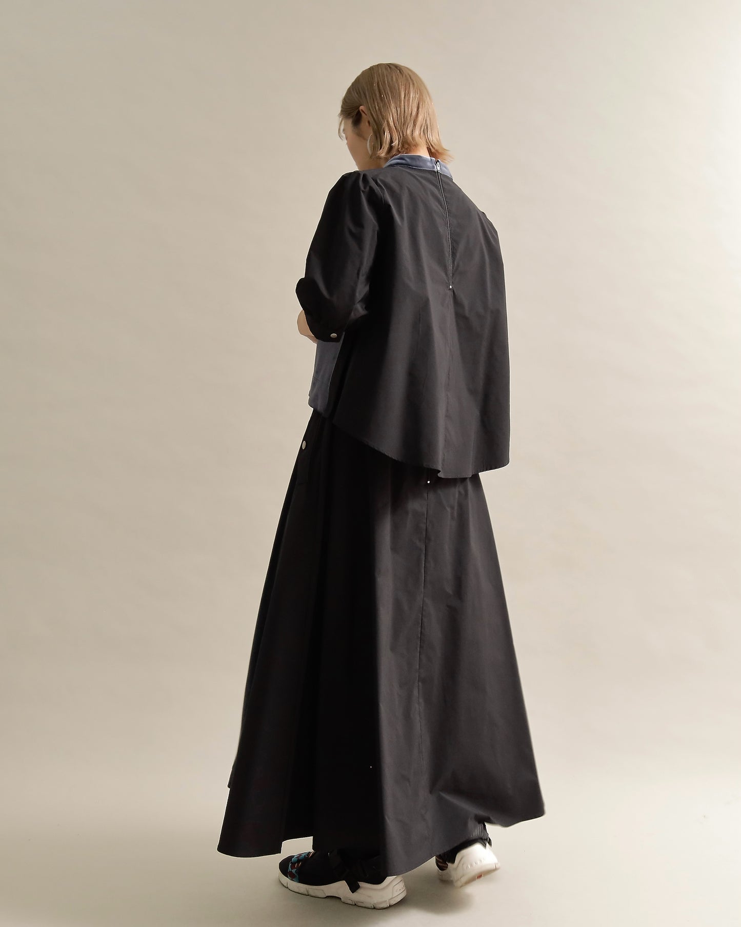 異素材組み合わせスカート