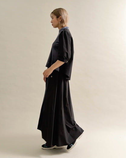 異素材組み合わせスカート