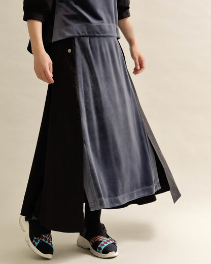 異素材組み合わせスカート