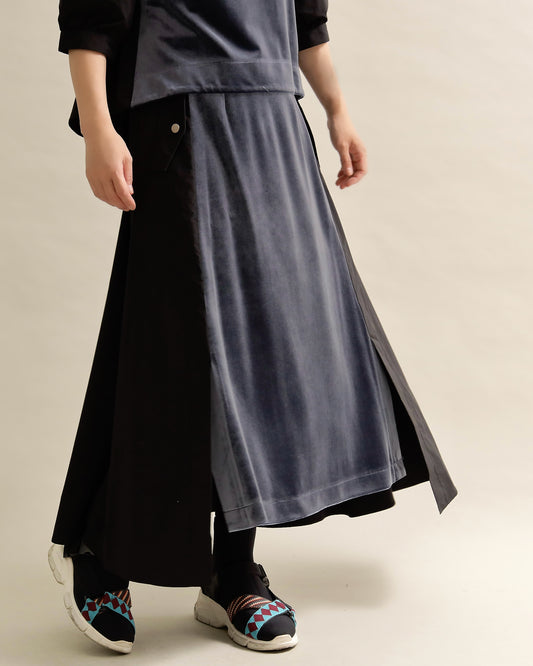 異素材組み合わせスカート