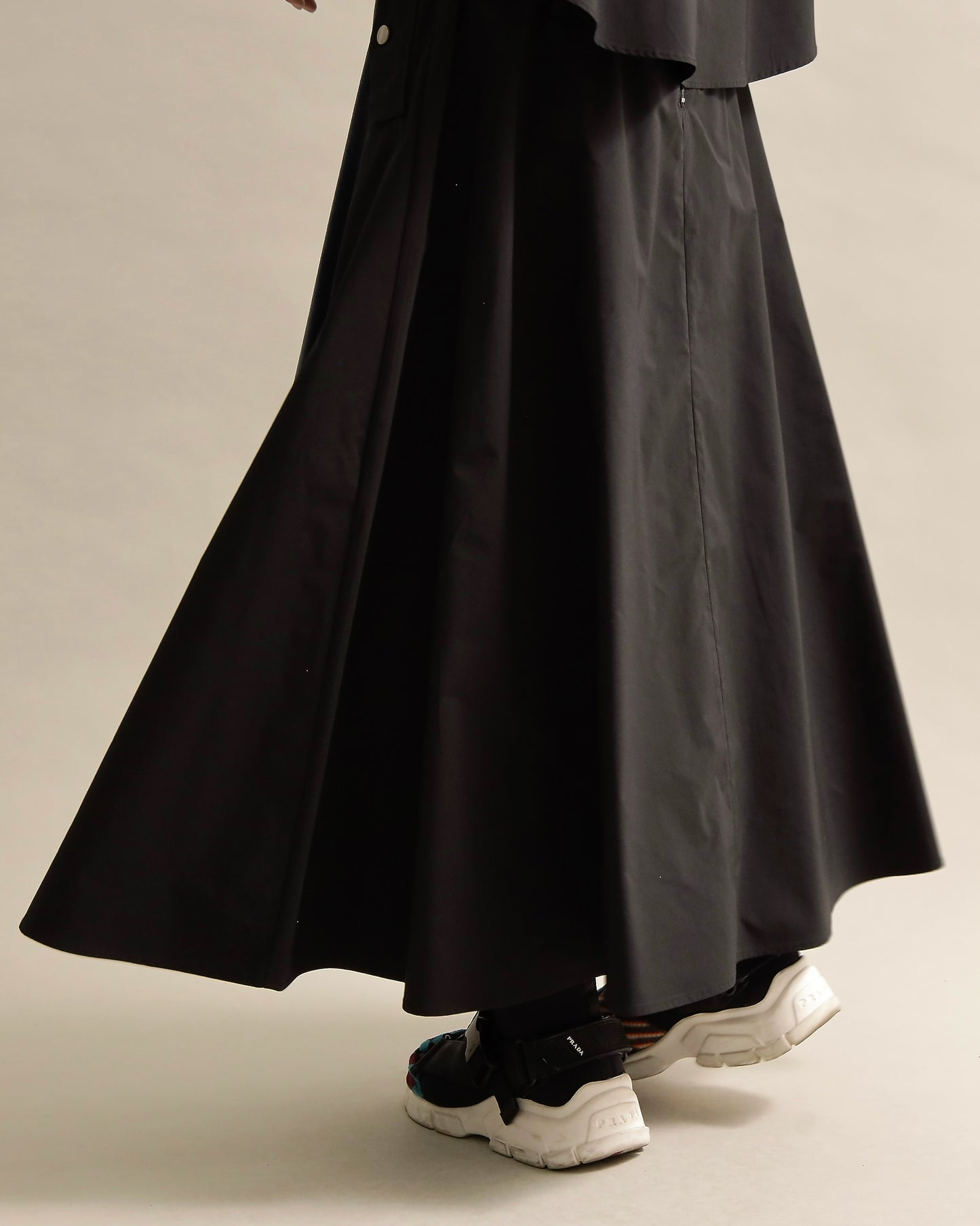 異素材組み合わせスカート