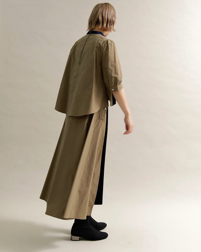 異素材組み合わせスカート