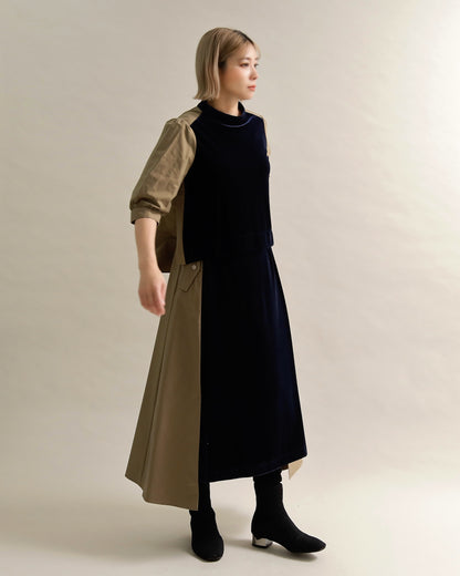 異素材組み合わせスカート