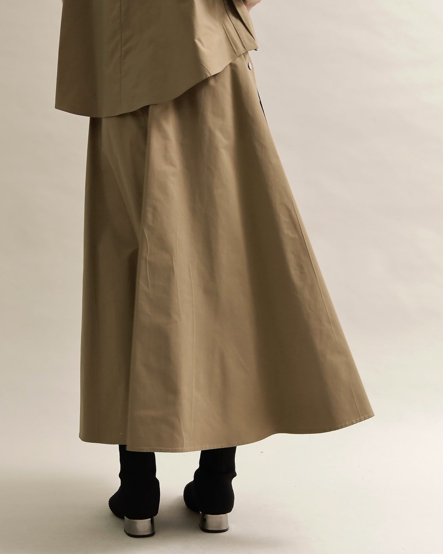 異素材組み合わせスカート