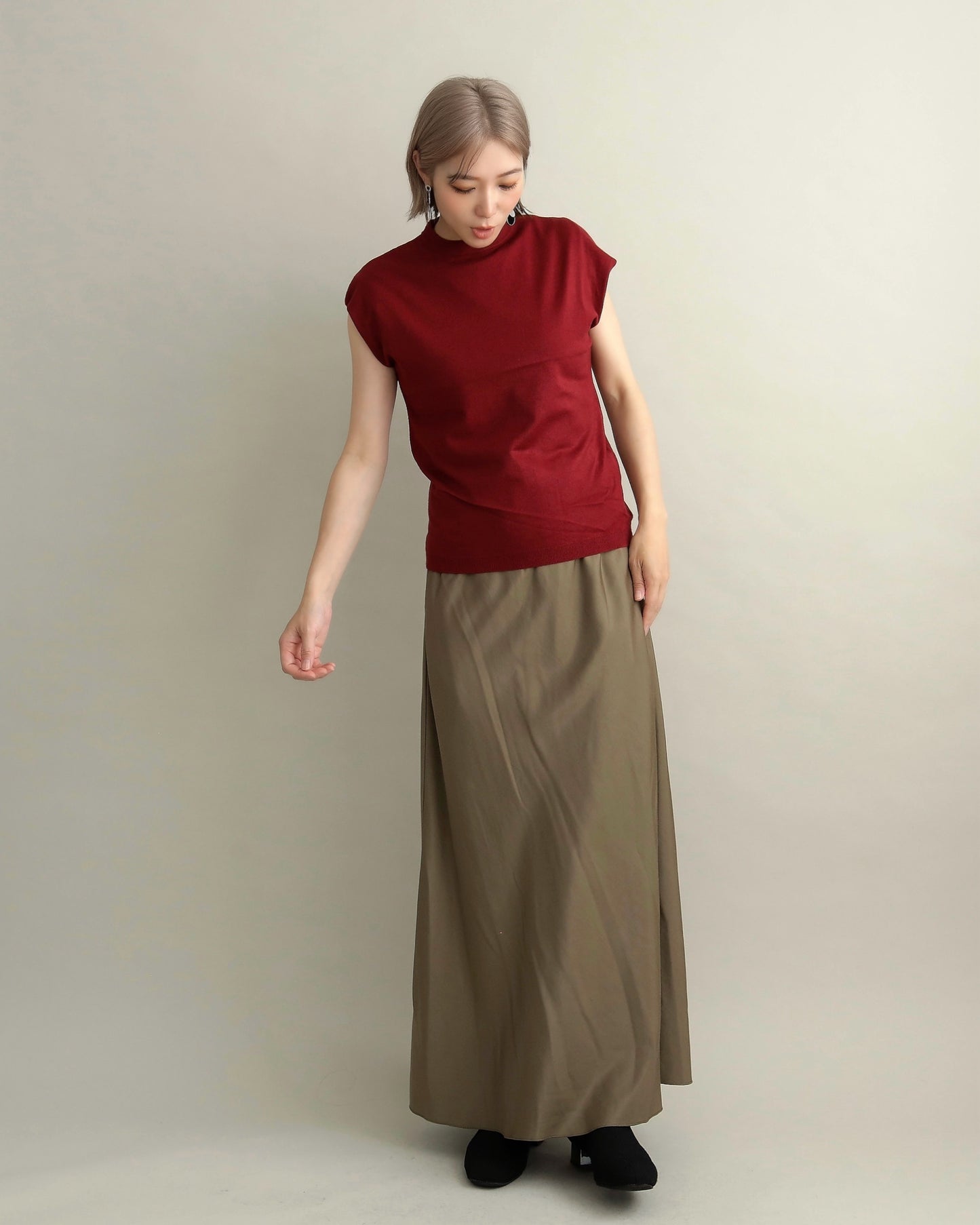 フレンチスリーブニット