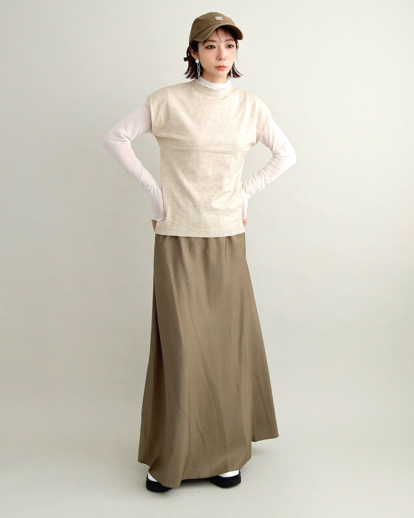 フレンチスリーブニット