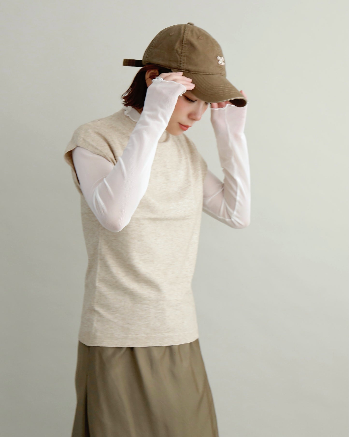 フレンチスリーブニット